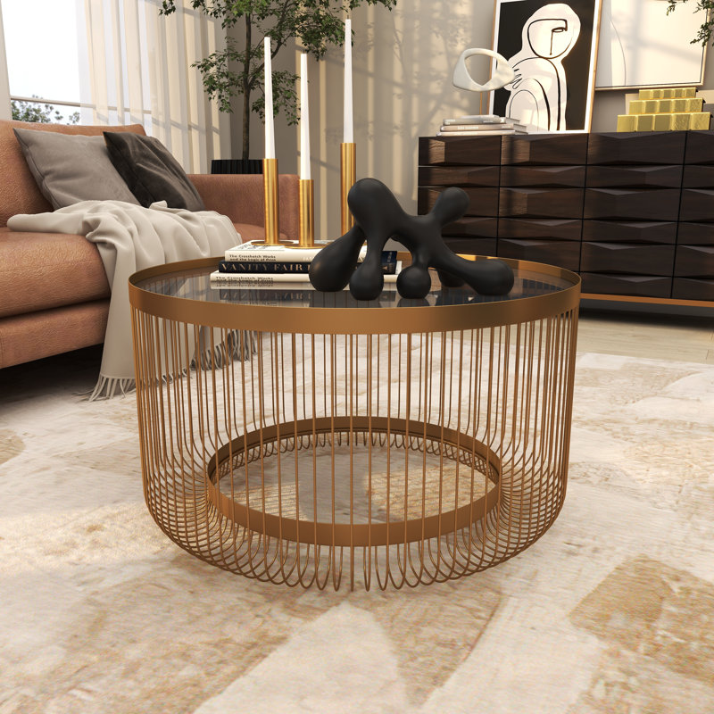 Metal Living Room Coffee Table with Clear Glass Top Metal Living Room Coffee Table with Clear Glass Top